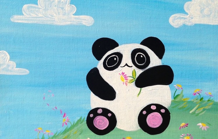 Beginner painting lesson  | Kawaii Panda | Art Sherpa Kids