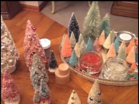 Bottle Brush Trees #2 Decorating with Glitter and Ornaments