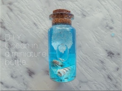 Bottle Charm: Ocean in a miniature bottle
