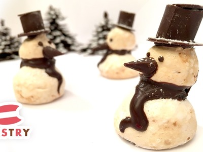 Chocolate & Meringue Snowman - Easy Cake Decorations Ideas