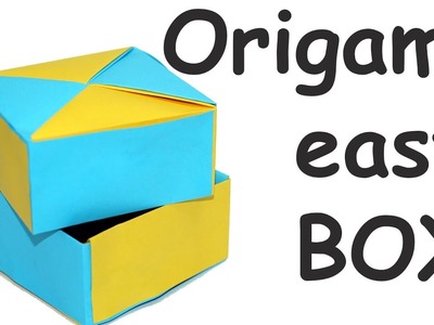 DIY paper crafts easy origami box. Paper box making. How to make a paper box. Julia DIY