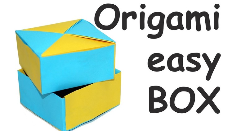 DIY paper crafts easy origami box. Paper box making. How to make a paper box. Julia DIY