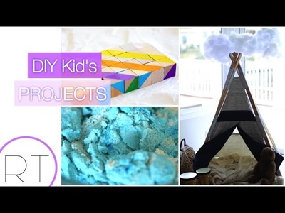 Easy Kids DIY's (Kinetic Sand, Shape Blocks, Storm Clouds)