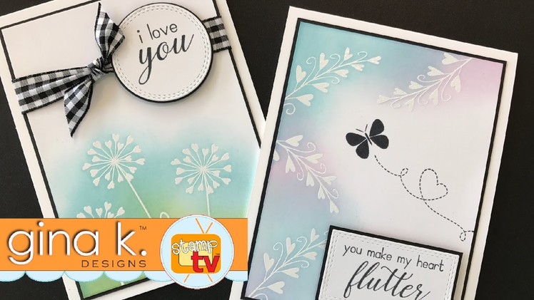 Gina K  Designs & Unity Stamp Company - Heart Flutter