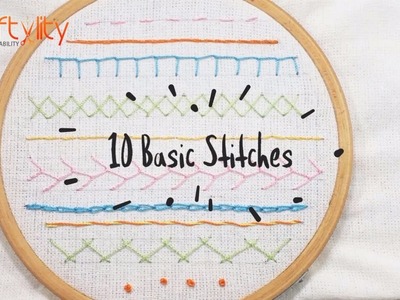 Hand Embroidery Stitches: Learn 10 Basic & Simple Hand Embroidery Stitches