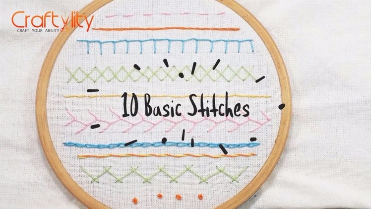 Hand Embroidery Stitches: Learn 10 Basic & Simple Hand Embroidery Stitches
