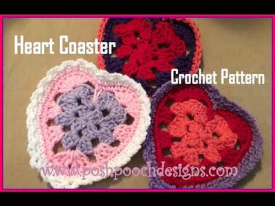 Heart Coaster Crochet Pattern