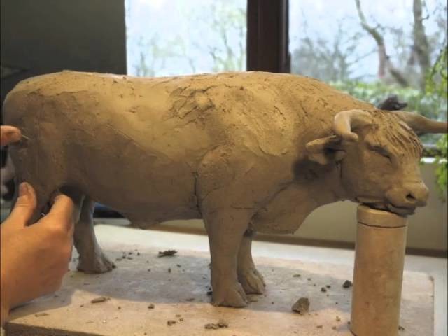 Highland Cow Sculpture
