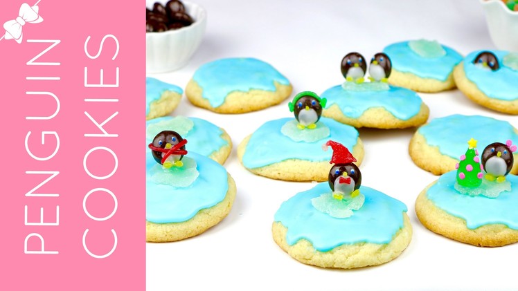 Holiday Penguin Sugar Cookies. Lindsay Ann Bakes