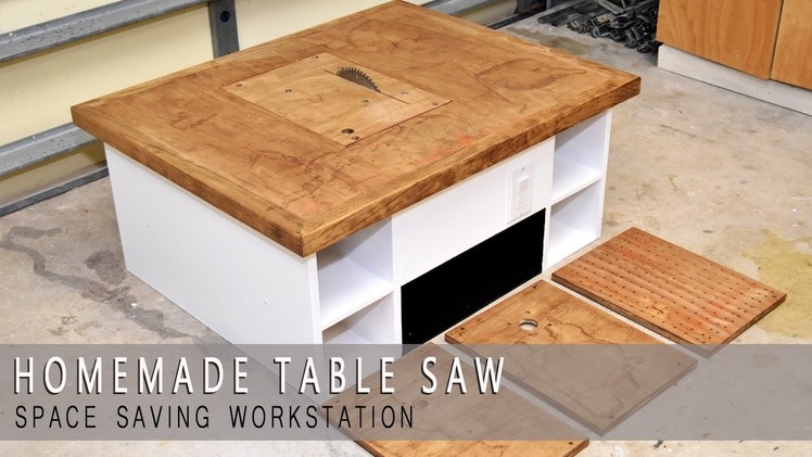 Homemade Table Saw, Jigsaw, Router Workstation  Modular