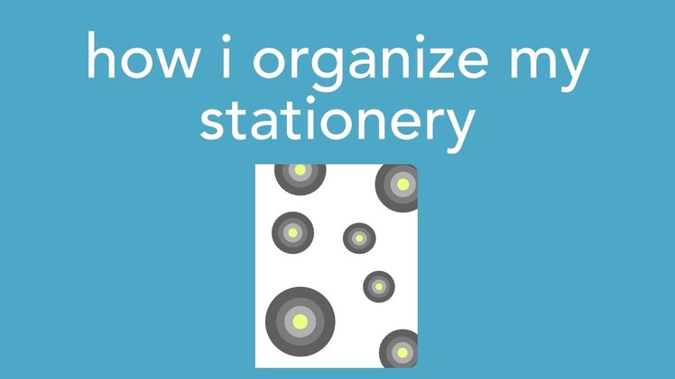 How i organize my stationery. planner supplies [+GIVEAWAY]