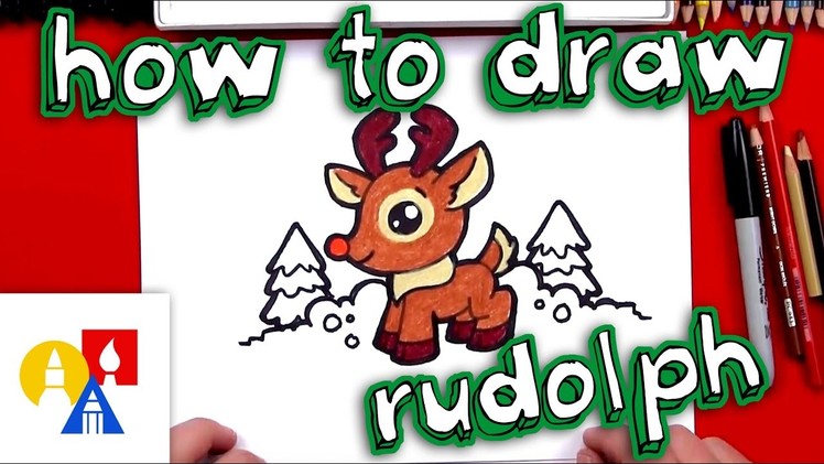 How To Draw Cartoon Rudolph