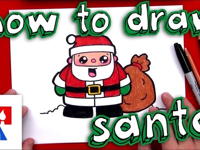 How To Draw Cartoon Santa Claus