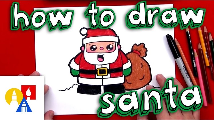 How To Draw Cartoon Santa Claus