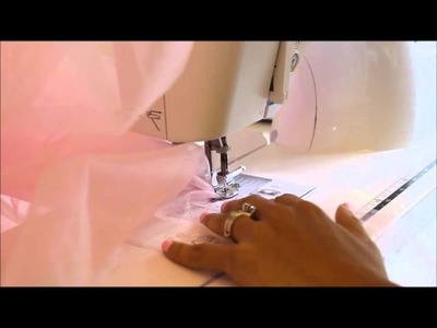 How to gather tulle easily using a gathering foot