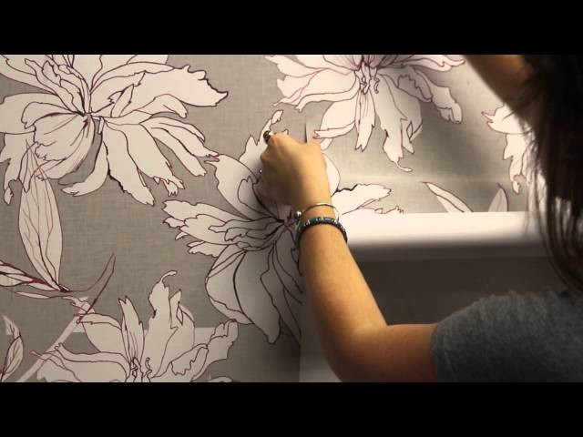 How to install Woven Peel & Stick wallpaper | Spoonflower