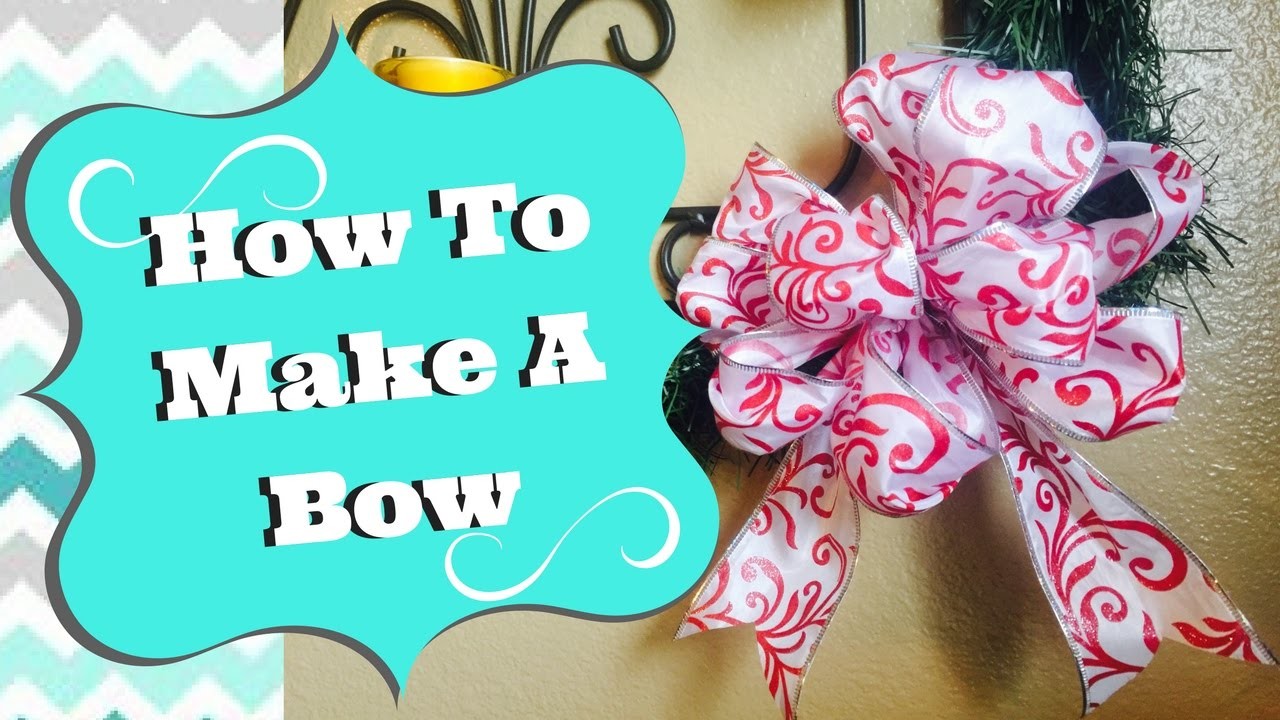 How To Make A Bow Using Ribbon Iak1 O 