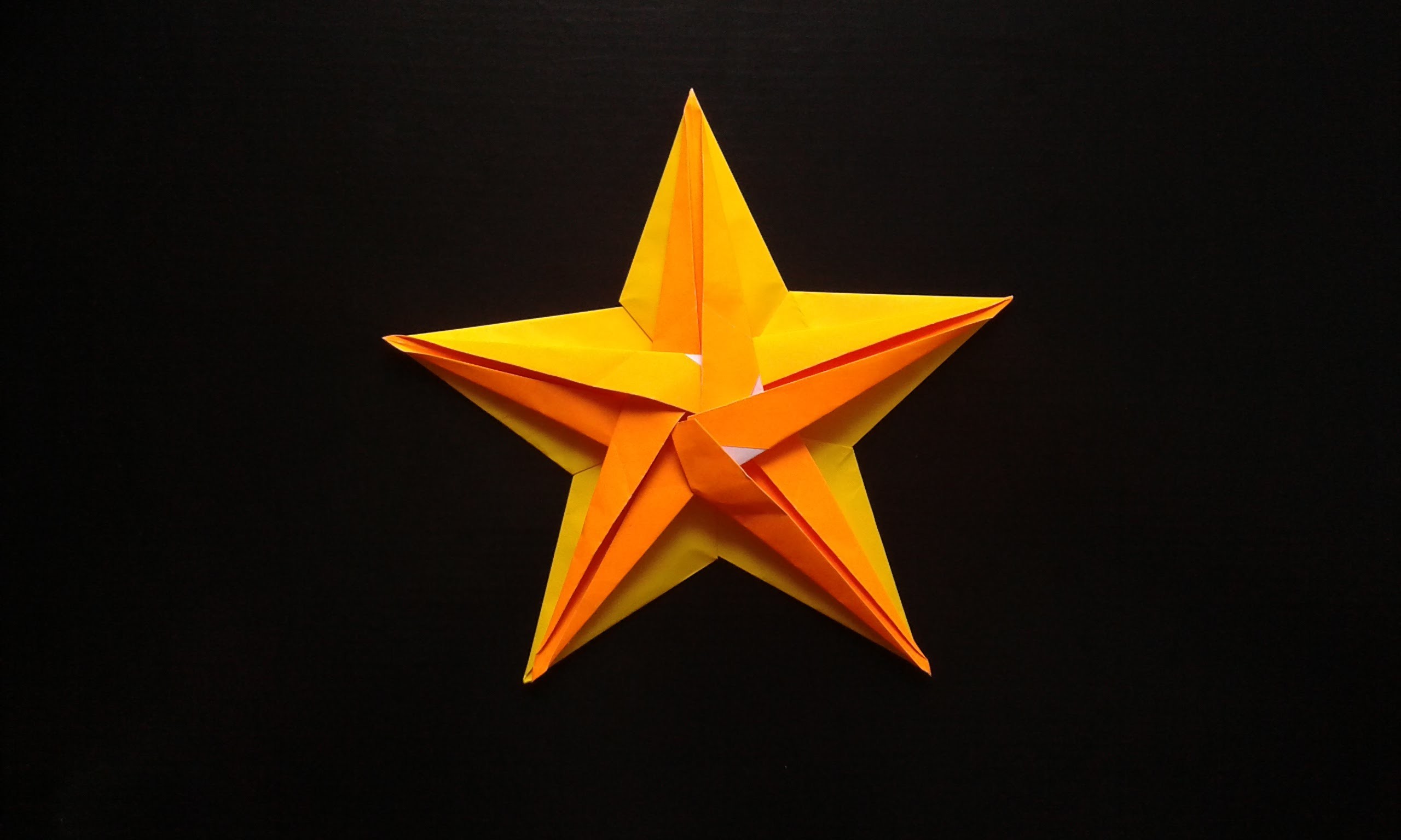 How to make a paper pentagonal  star + accessory part 2 origami