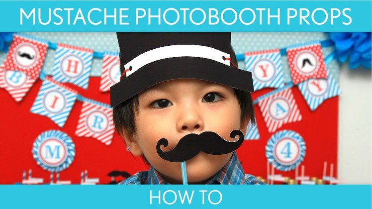 How to Make: Mustache Photobooth Props (Birthday Party). Mustache - B34