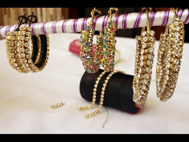 How to make old jhumkas or bangles into a new one video : DIY