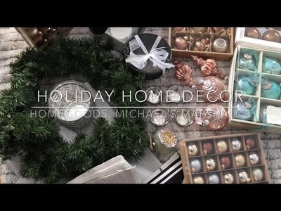 HUGE HOLIDAY HOME DECOR HAUL: HOMEGOODS, MARSHALLS,,MICHAELS