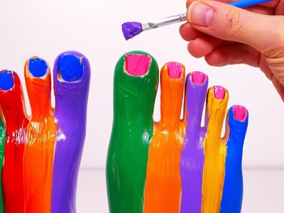 Learn Colors with Body Paint!! Video for Kids