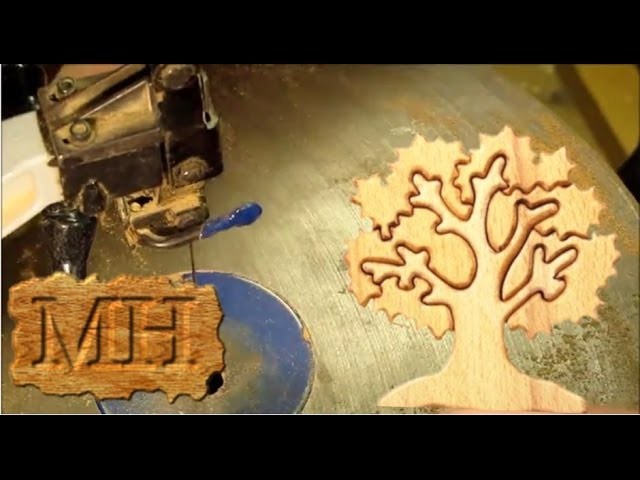 Make a wooden tree puzzle on the scroll saw
