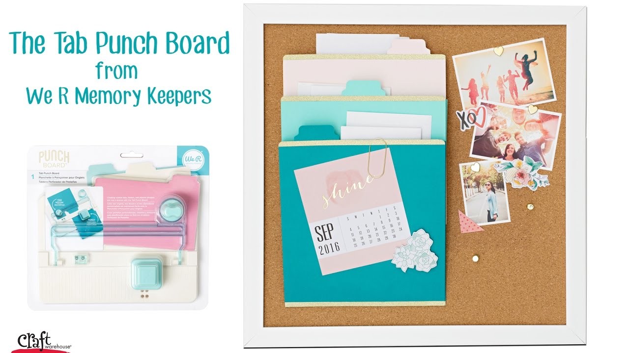 Make Tab Pages and Folders with the Tab Punch Board from We R Memory Makers