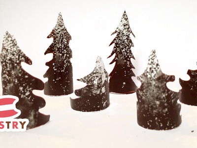 Making Chocolate Christmas Tree Decoration- Chocolate Decorations Ideas 02
