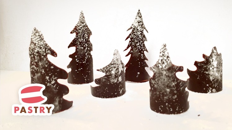 Making Chocolate Christmas Tree Decoration- Chocolate Decorations Ideas 02