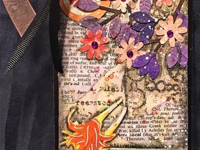 Mixed Media collage Altered Tag -  Scraps from the Desk - Tag it Tuesday Challenge