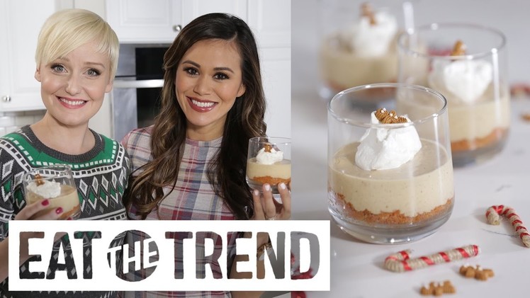 No-Bake Gingerbread Cheesecake With The Domestic Geek | Eat the Trend