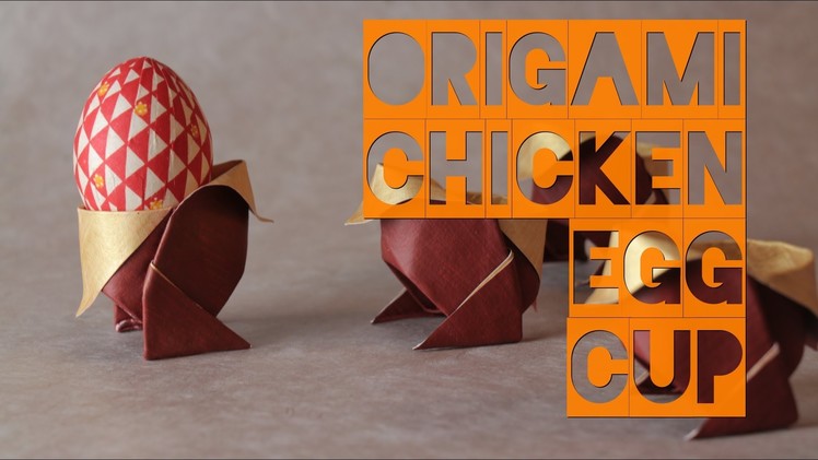 Origami Chicken Egg Cup