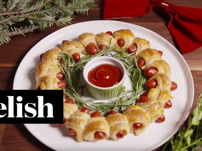 Pigs in a Blanket Wreath | Delish