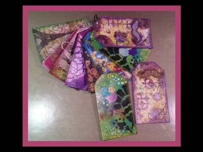 Quick and Easy Mixed Media Tags En Masse