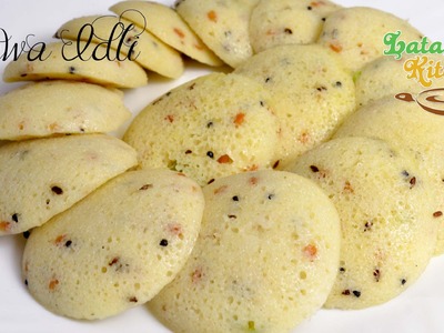 Rava Idli Recipe in Microwave — South Indian Recipe Video in Hindi with English Subtitles