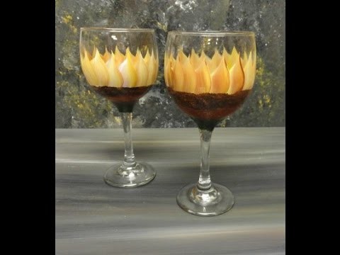 Sunflower Glass Painting Video