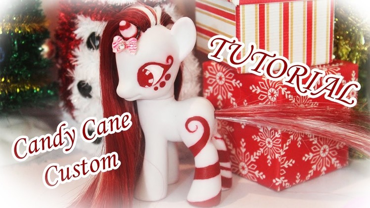 TRANSFORMATION! My Little Pony Candy Cane Custom Tutorial! How to reroot a My Little Pony! DIY!