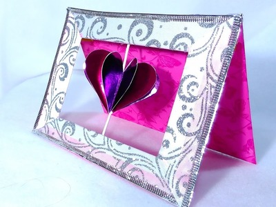 Card with  heart. Ideas for Valentine's day