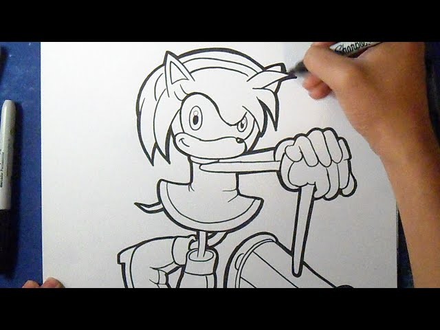 Cómo dibujar a Amy Rose "Sonic" | How to Draw Amy Rose