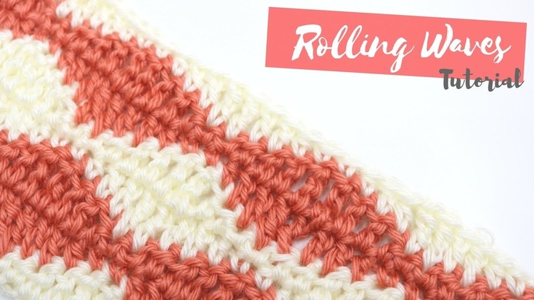 CROCHET: How to crochet the Rolling Waves stitch | Bella Coco