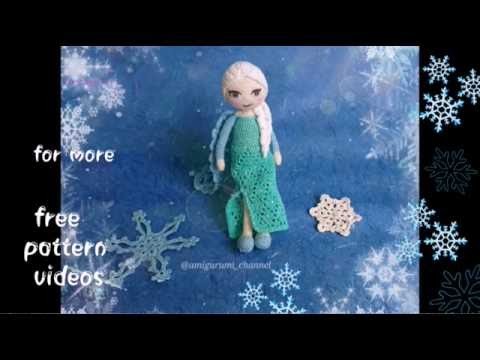 Crocheted ELSA "Frozen" - MANTLE TUTORIAL