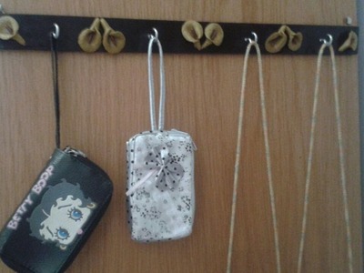 DIY Crafts - Home Decor - How to Make Decorative Wall Hooks with Ceramic Paste ! + Tutorial .
