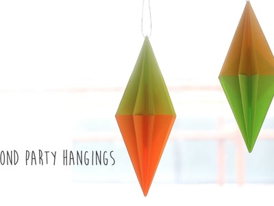 DIY: Diamond Party Hangings