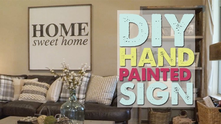 DIY Hand Painted Sign | Shanty2Chic