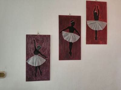 DIY Home Decor - Making Stunning Ballerina drawings + Tutorial .
