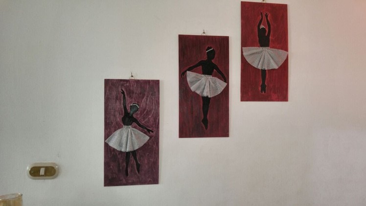 DIY Home Decor - Making Stunning Ballerina drawings + Tutorial .