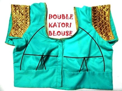 Double Katori blouse - drafting, cutting and stitching