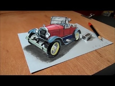 Drawing Car, 3D Ford Model