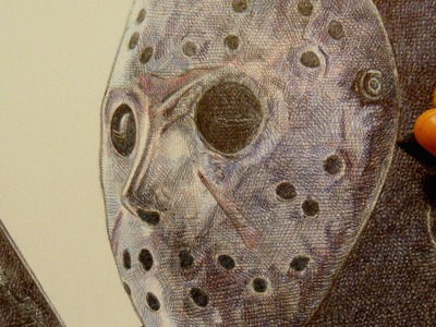 Drawing "Jason Voorhees" (Friday the 13th) with Ballpoint Pen